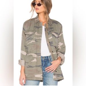 Rails - Whitaker Sage Camo Faux Fur Lined Jacket